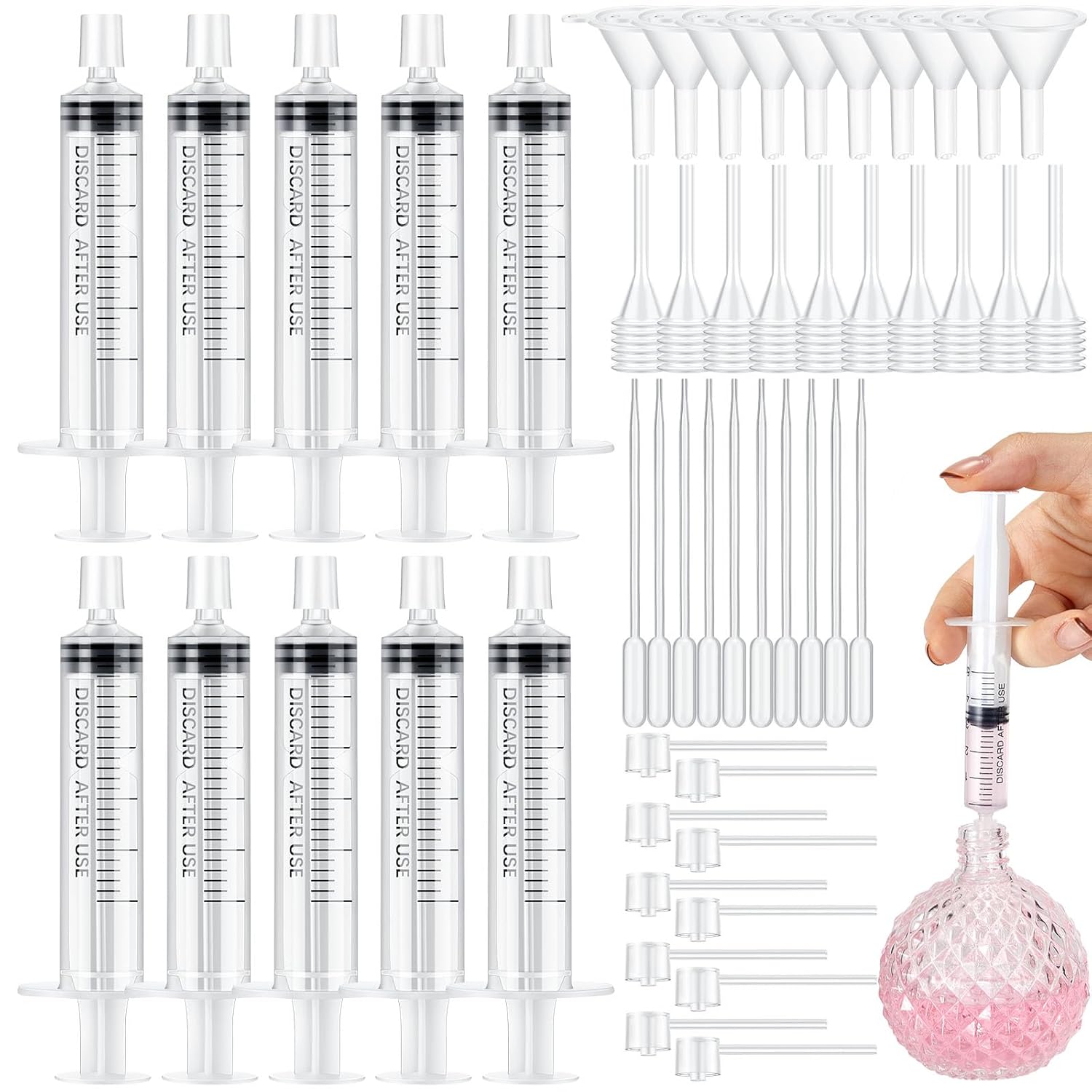 25/50PCS  perfume refill pump  - Perfume Quotes ulasan dan harga