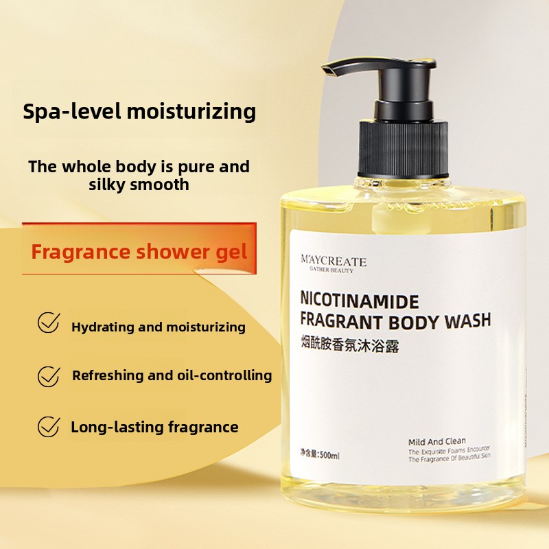 Niacinamide Body Wash Body Moi - Perfume Fragrance Moisturizer ulasan dan harga